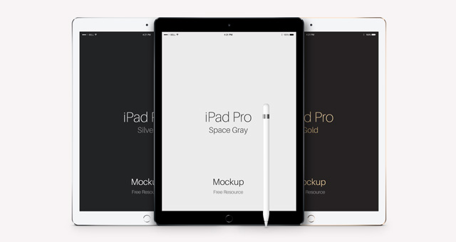 Psd iPad Pro Vector Mockup